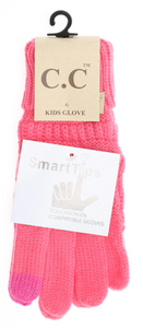 Princess Pink CC Kids Gloves with Smart Touch